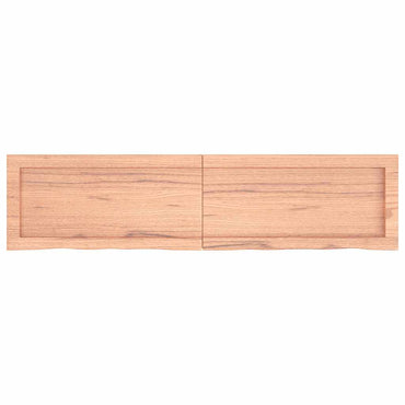 vidaXL Wandregal Hellbraun 120x30x(2-4) cm Massivholz Eiche Behandelt