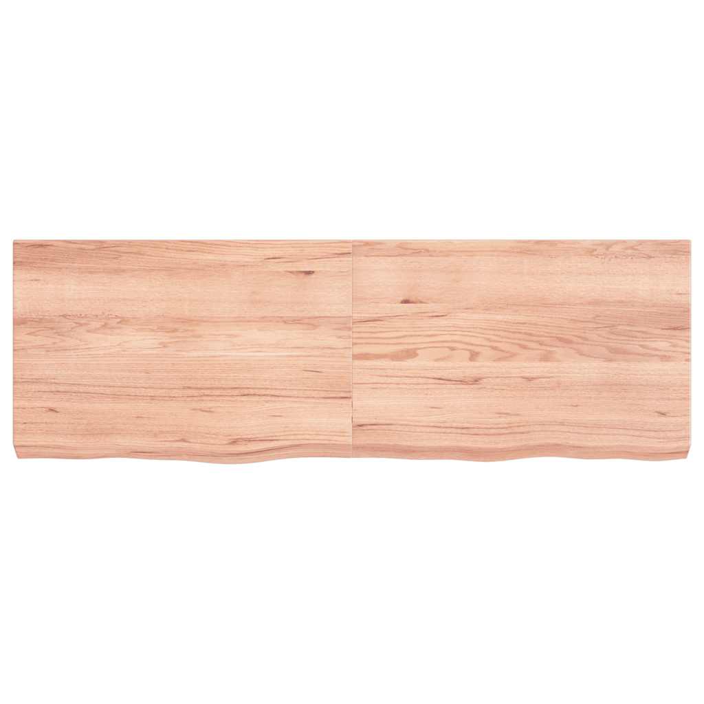 vidaXL Wandregal Hellbraun 120x40x(2-6) cm Massivholz Eiche Behandelt