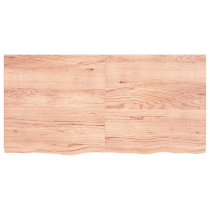vidaXL Wandregal Hellbraun 120x60x(2-4) cm Massivholz Eiche Behandelt