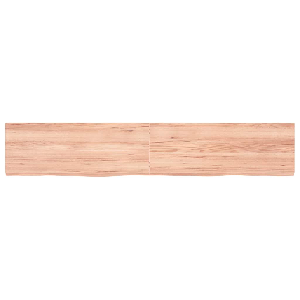 vidaXL Wandregal Hellbraun 160x30x(2-4) cm Massivholz Eiche Behandelt