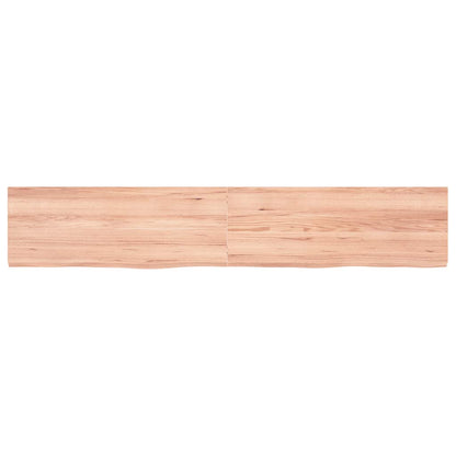vidaXL Wandregal Hellbraun 160x30x(2-4) cm Massivholz Eiche Behandelt