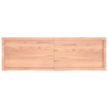 vidaXL Wandregal Hellbraun 160x50x(2-6) cm Massivholz Eiche Behandelt