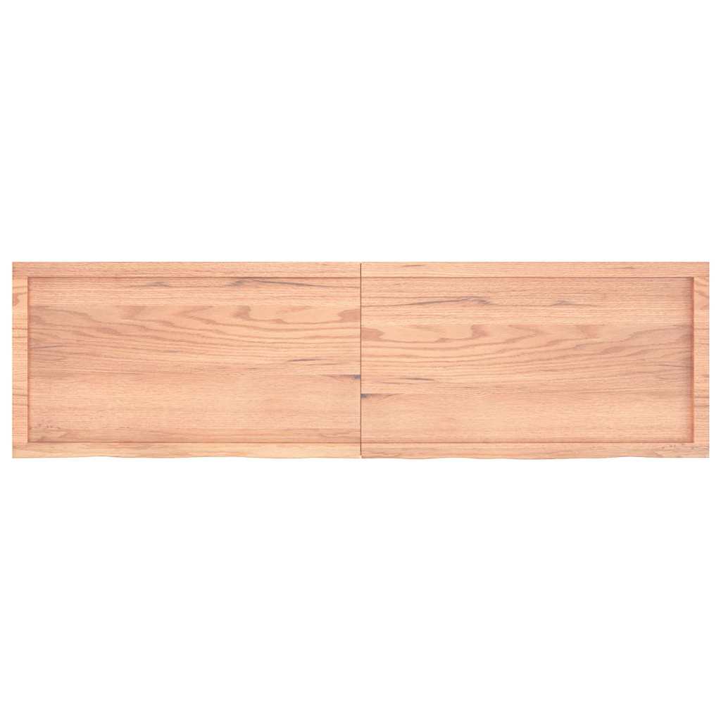 vidaXL Wandregal Hellbraun 180x50x(2-6) cm Massivholz Eiche Behandelt
