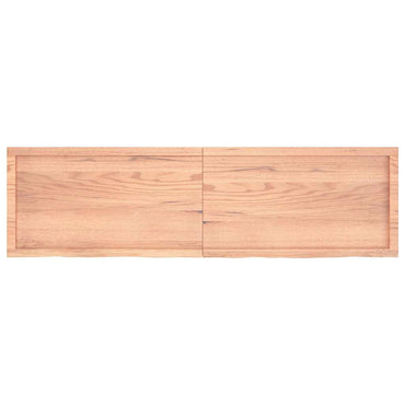 vidaXL Wandregal Hellbraun 180x50x(2-6) cm Massivholz Eiche Behandelt