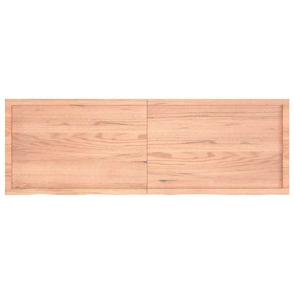 vidaXL Étagère murale Chêne massif clair 180x60x(2-4) cm traité