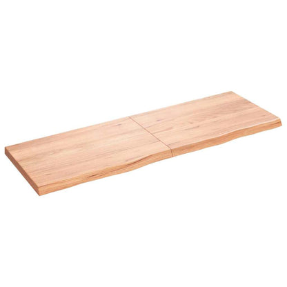 vidaXL Wandregal Hellbraun 180x60x(2-6) cm Massivholz Eiche Behandelt