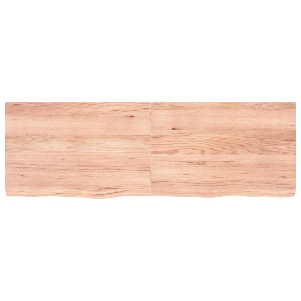 vidaXL Wandregal Hellbraun 180x60x(2-6) cm Massivholz Eiche Behandelt