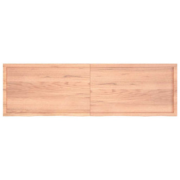 vidaXL Wandregal Hellbraun 200x60x(2-4) cm Massivholz Eiche Behandelt