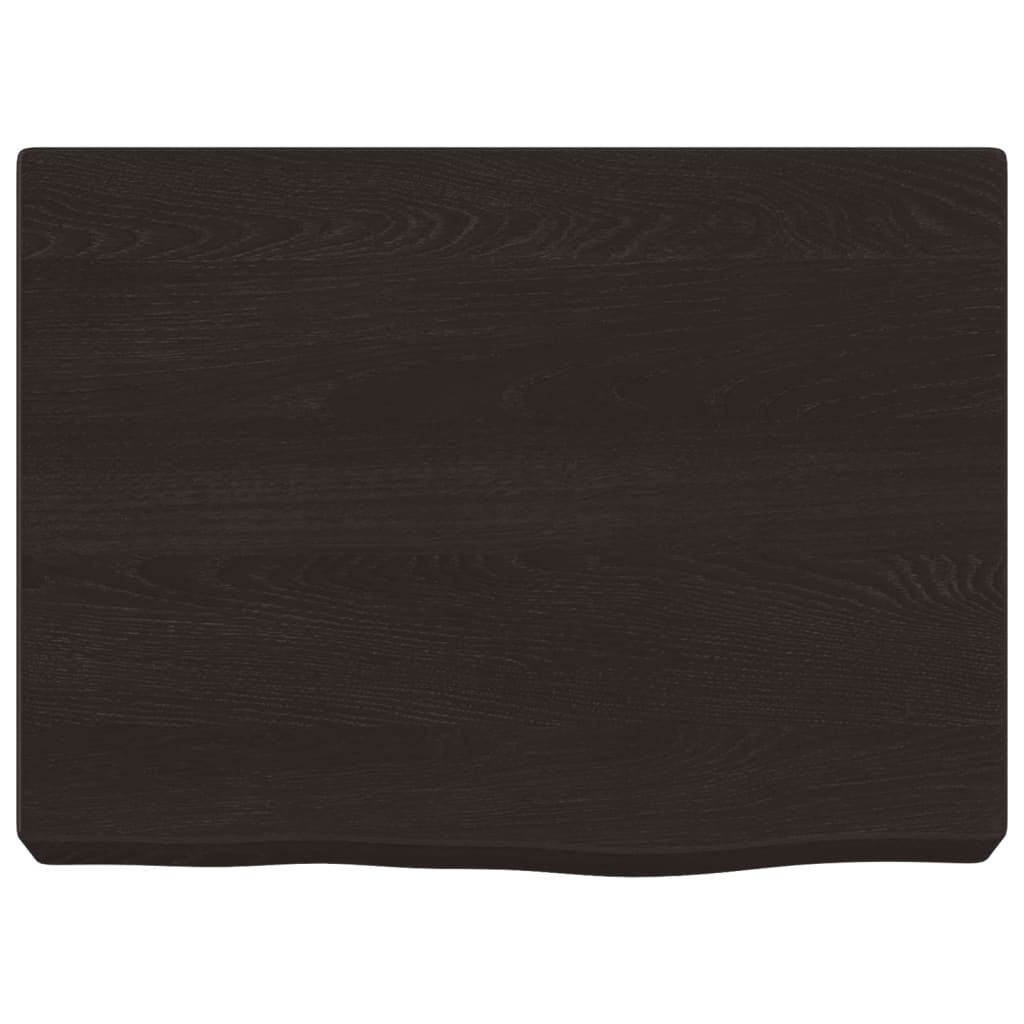 vidaXL Wandregal Dunkelbraun 40x30x(2-4) cm Massivholz Eiche Behandelt