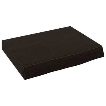 vidaXL Wandregal Dunkelbraun 40x30x(2-6) cm Massivholz Eiche Behandelt