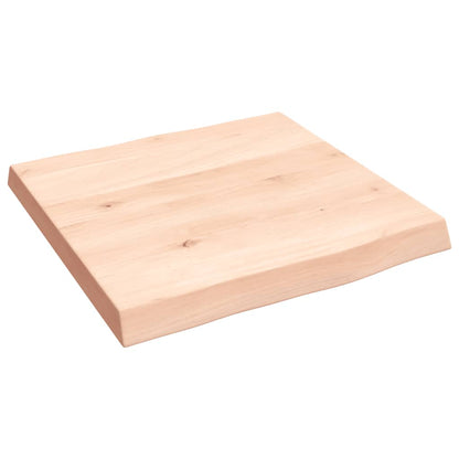 vidaXL Tischplatte 40x40x(2-4) cm Massivholz Unbehandelt Baumkante