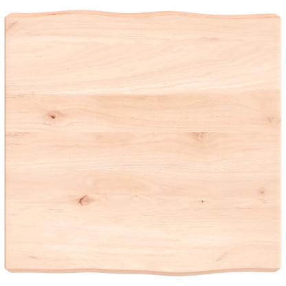 vidaXL Tischplatte 40x40x(2-6) cm Massivholz Unbehandelt Baumkante