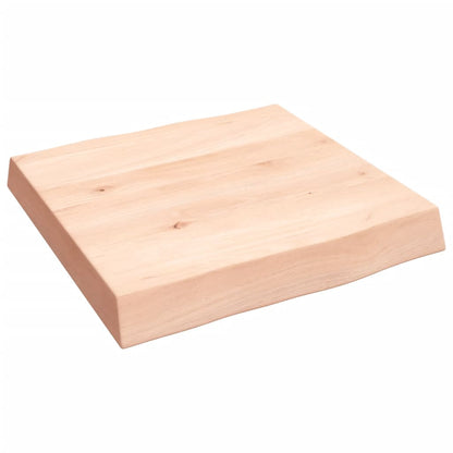 vidaXL Tischplatte 40x40x(2-6) cm Massivholz Unbehandelt Baumkante