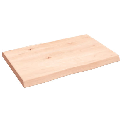 vidaXL Tischplatte 60x40x(2-4) cm Massivholz Unbehandelt Baumkante