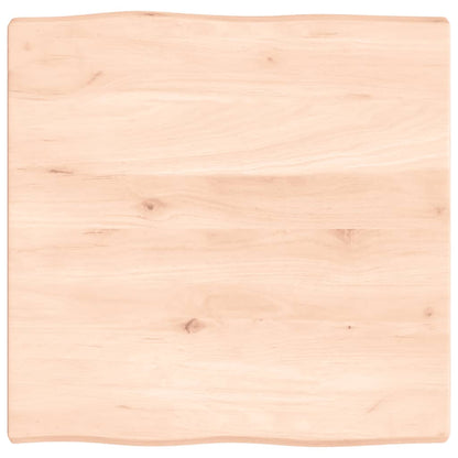 vidaXL Tischplatte 60x60x(2-4) cm Massivholz Unbehandelt Baumkante