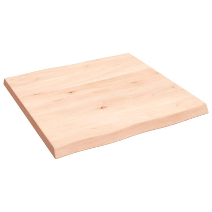 vidaXL Tischplatte 60x60x(2-4) cm Massivholz Unbehandelt Baumkante