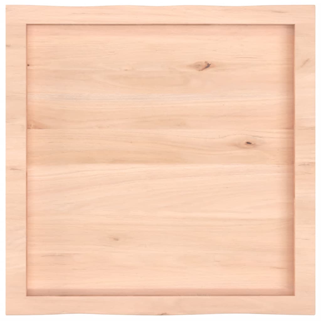 vidaXL Tischplatte 60x60x(2-4) cm Massivholz Unbehandelt Baumkante
