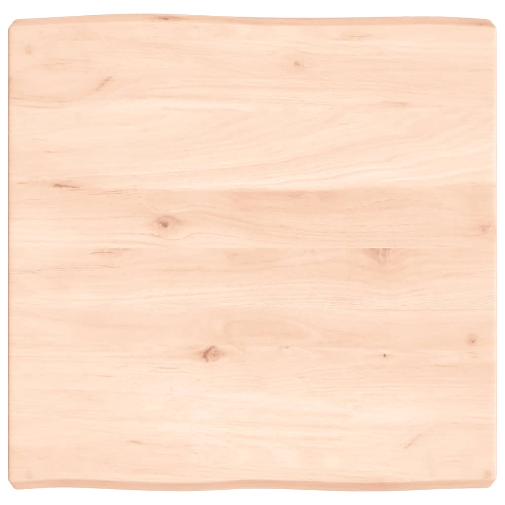 vidaXL Tischplatte 60x60x(2-6) cm Massivholz Unbehandelt Baumkante