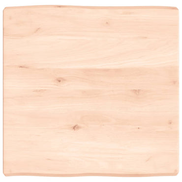 vidaXL Tischplatte 60x60x(2-6) cm Massivholz Unbehandelt Baumkante
