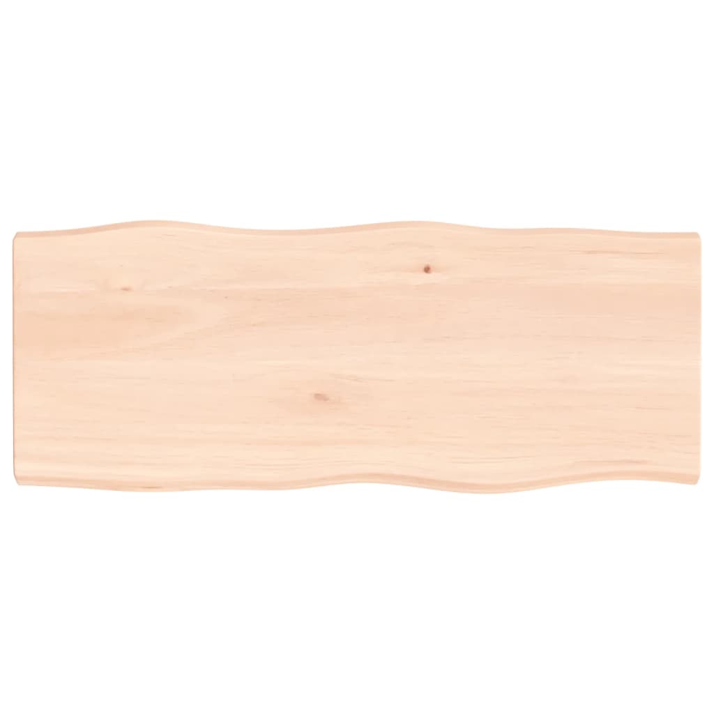 vidaXL Tischplatte 100x40x(2-4) cm Massivholz Unbehandelt Baumkante