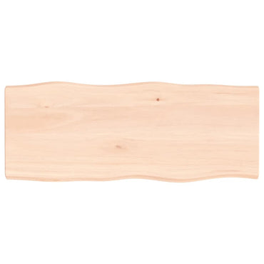 vidaXL Tischplatte 100x40x(2-4) cm Massivholz Unbehandelt Baumkante