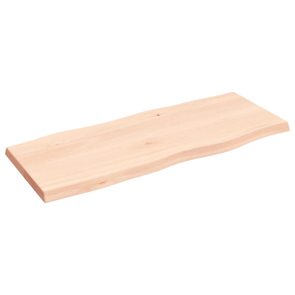 vidaXL Tischplatte 100x40x(2-4) cm Massivholz Unbehandelt Baumkante