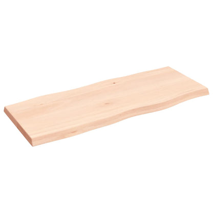 vidaXL Tischplatte 100x40x(2-4) cm Massivholz Unbehandelt Baumkante