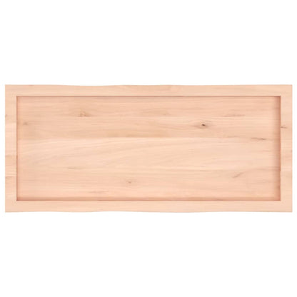 vidaXL Tischplatte 100x40x(2-4) cm Massivholz Unbehandelt Baumkante