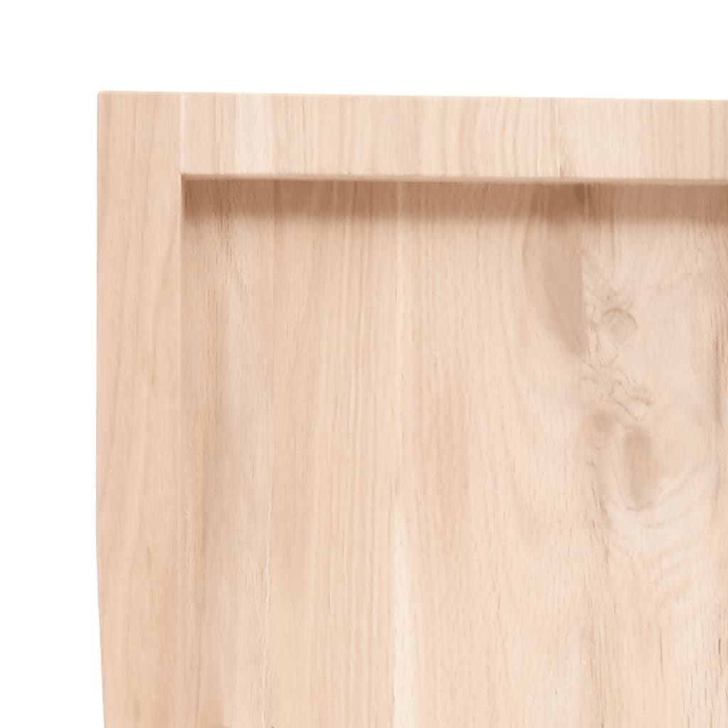 vidaXL Tischplatte 100x50x(2-4) cm Massivholz Unbehandelt Baumkante