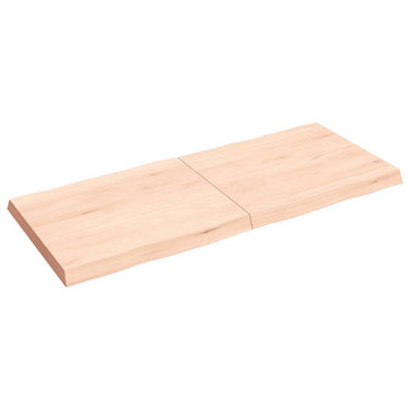 vidaXL Tischplatte 140x60x(2-6) cm Massivholz Unbehandelt Baumkante