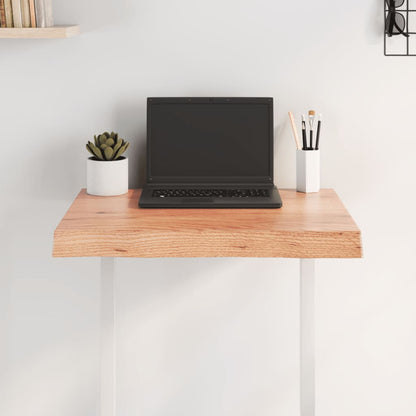 vidaXL Tischplatte 60x40x(2-6) cm Massivholz Behandelt Baumkante