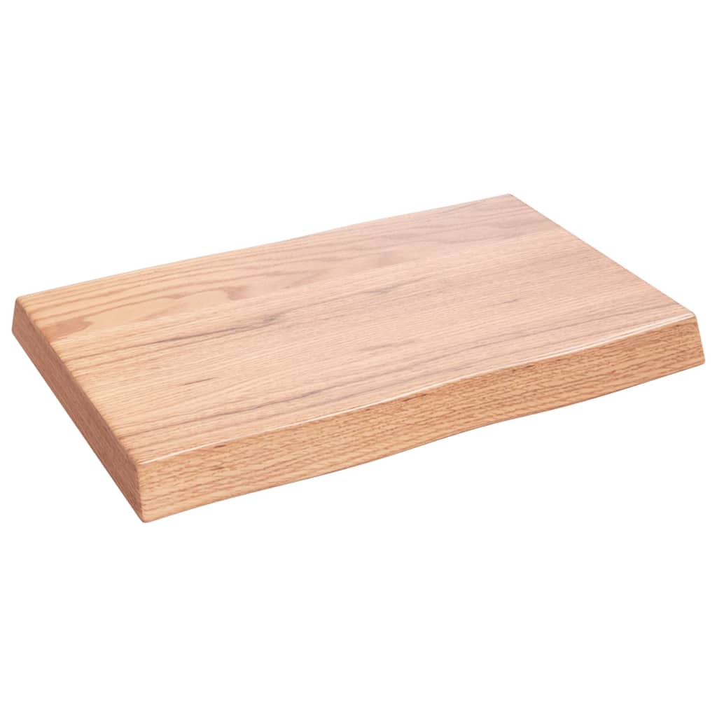 vidaXL Tischplatte 60x40x(2-6) cm Massivholz Behandelt Baumkante