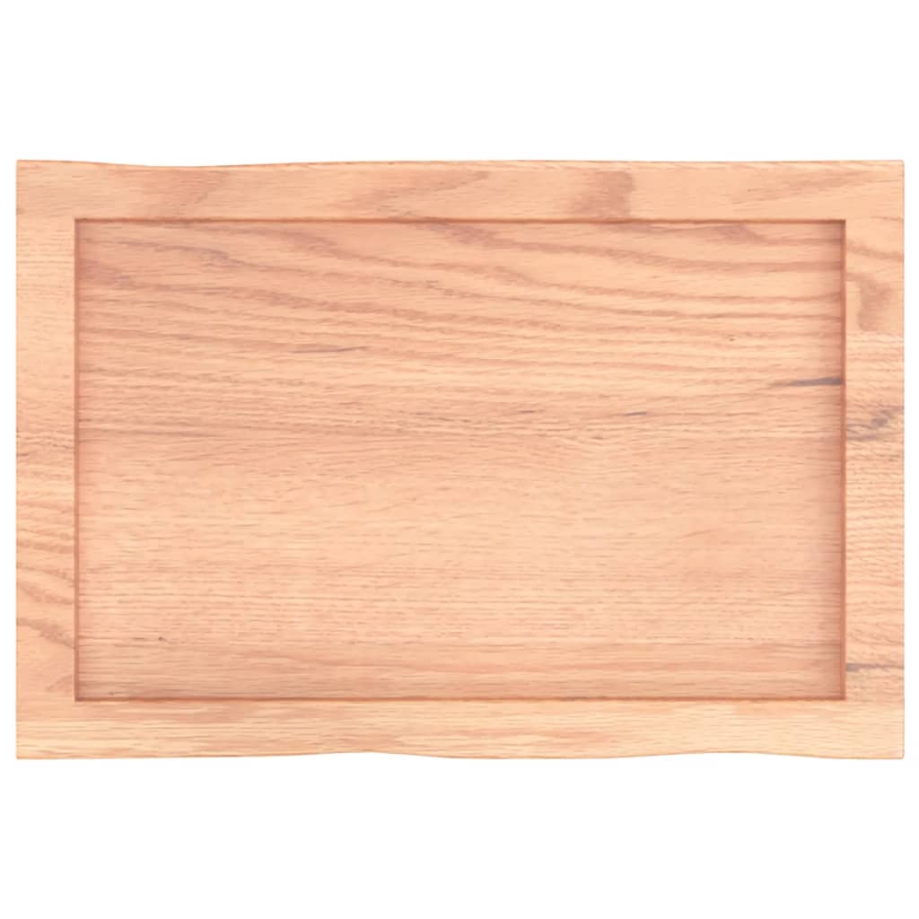 vidaXL Tischplatte 60x40x(2-6) cm Massivholz Behandelt Baumkante
