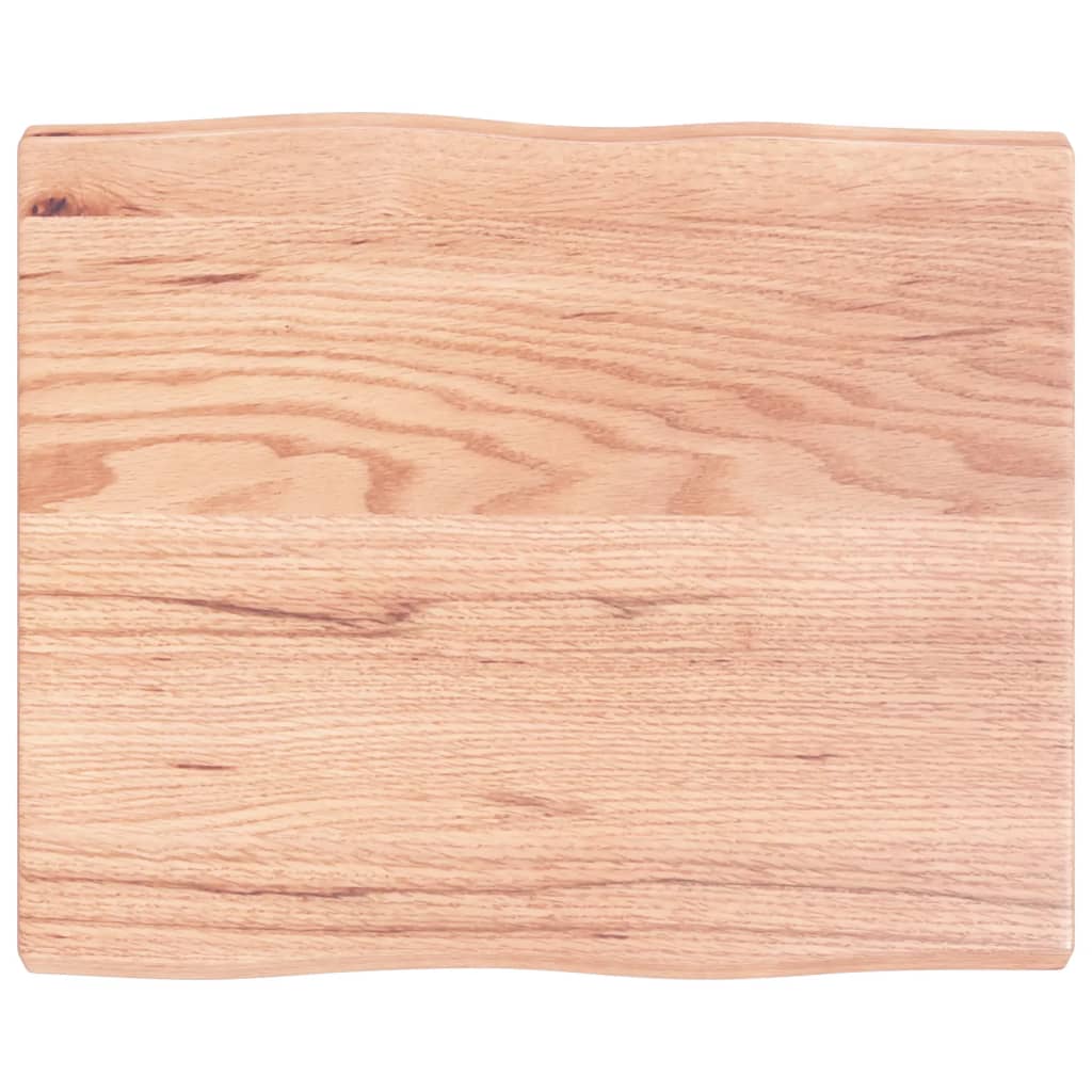 vidaXL Tischplatte 60x50x(2-4) cm Massivholz Behandelt Baumkante