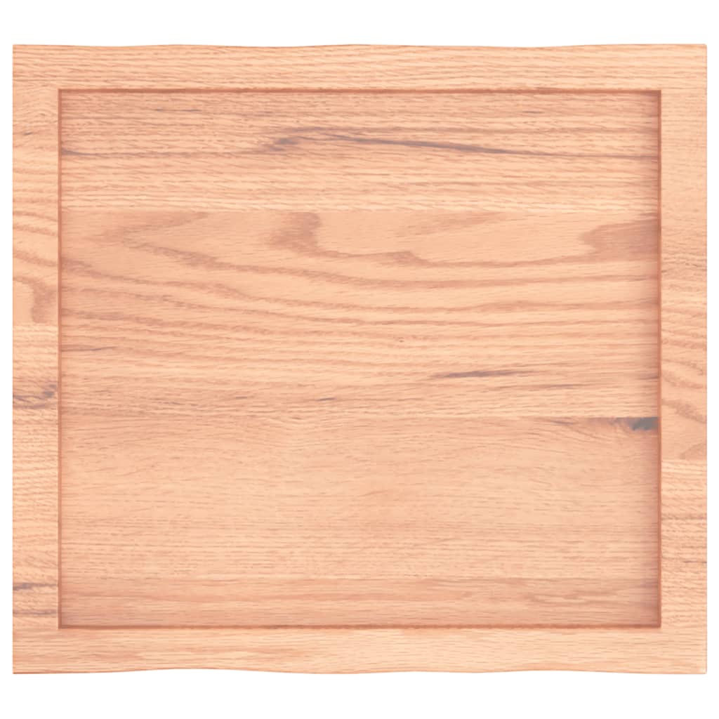 vidaXL Tischplatte 60x50x(2-4) cm Massivholz Behandelt Baumkante