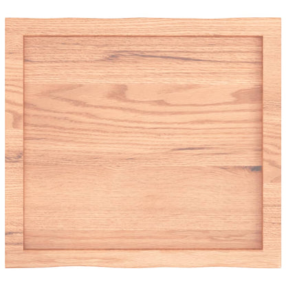 vidaXL Tischplatte 60x50x(2-4) cm Massivholz Behandelt Baumkante