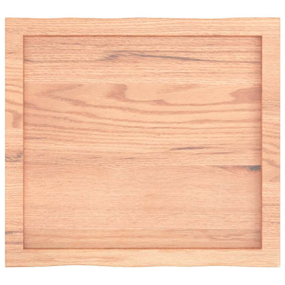 vidaXL Tischplatte 60x50x(2-6) cm Massivholz Behandelt Baumkante