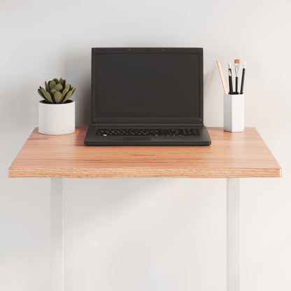vidaXL Tischplatte 60x60x2 cm Massivholz Eiche Behandelt Baumkante