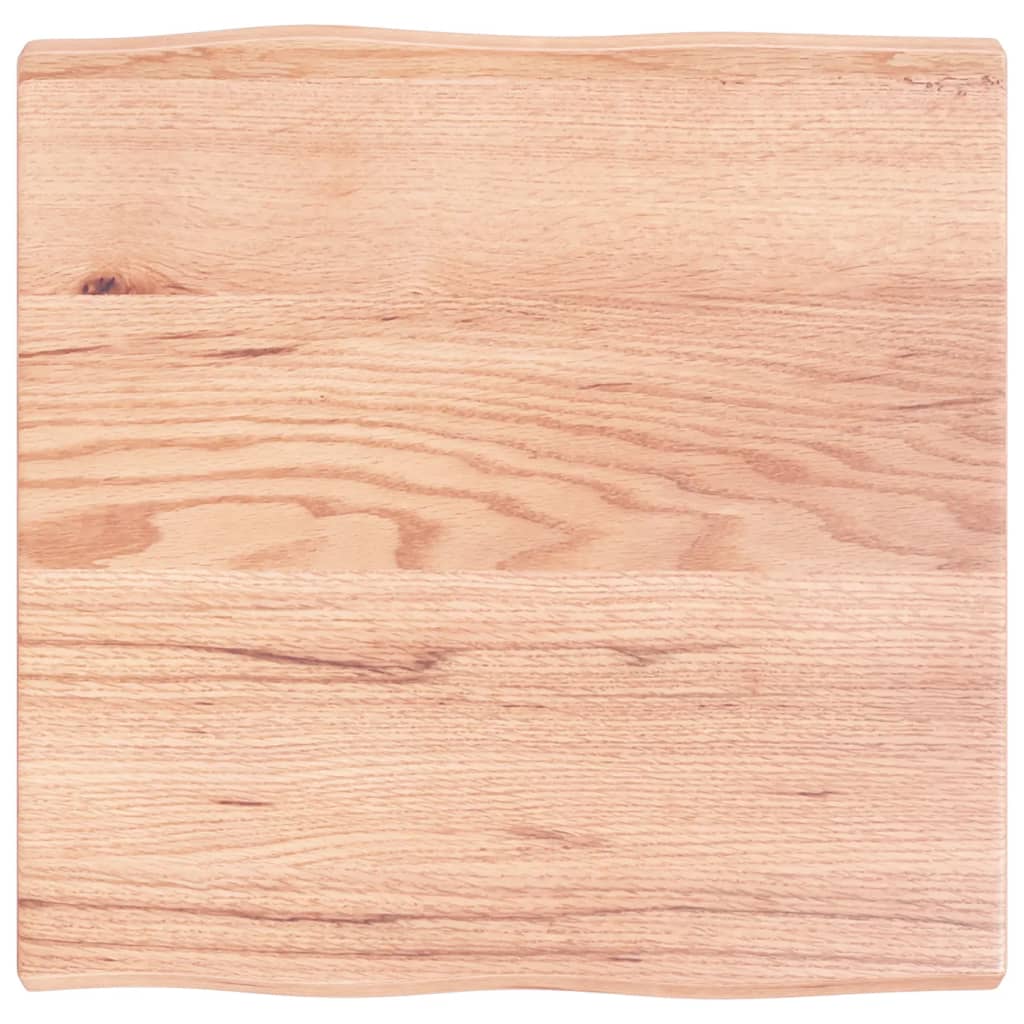 vidaXL Tischplatte 60x60x(2-4) cm Massivholz Behandelt Baumkante