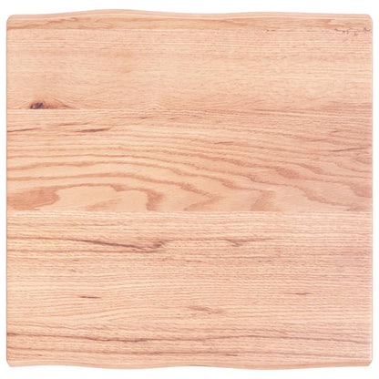 vidaXL Tischplatte 60x60x(2-4) cm Massivholz Behandelt Baumkante