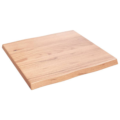 vidaXL Tischplatte 60x60x(2-4) cm Massivholz Behandelt Baumkante