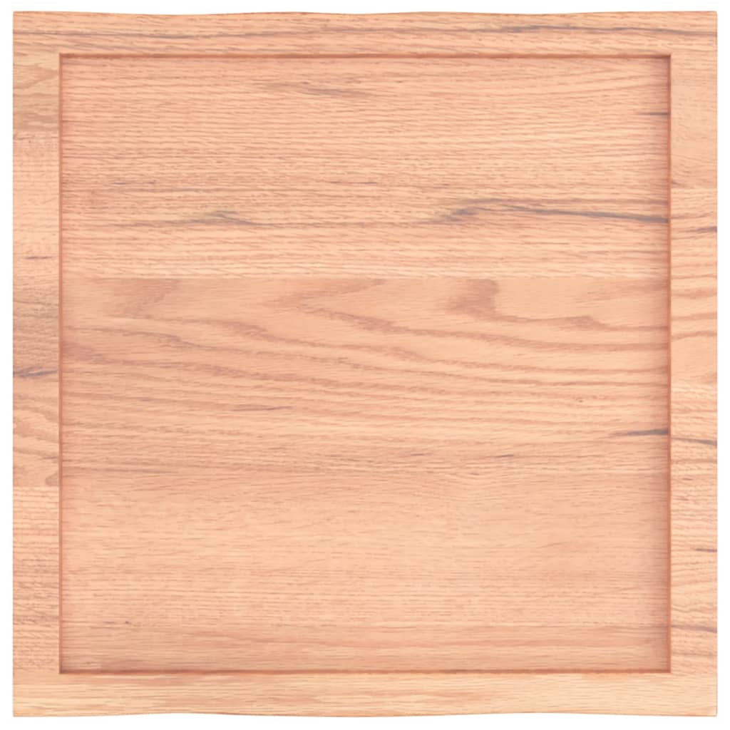 vidaXL Tischplatte 60x60x(2-4) cm Massivholz Behandelt Baumkante