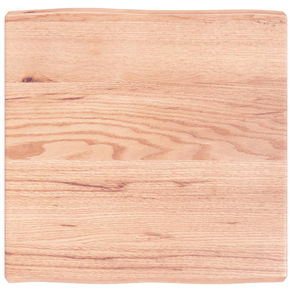 vidaXL Tischplatte 60x60x(2-6) cm Massivholz Behandelt Baumkante