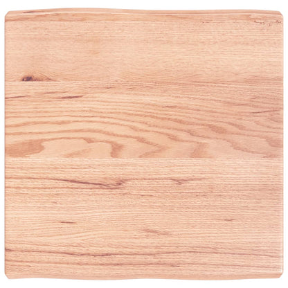 vidaXL Tischplatte 60x60x(2-6) cm Massivholz Behandelt Baumkante