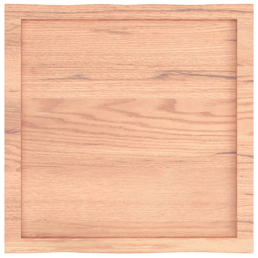 vidaXL Tischplatte 60x60x(2-6) cm Massivholz Behandelt Baumkante