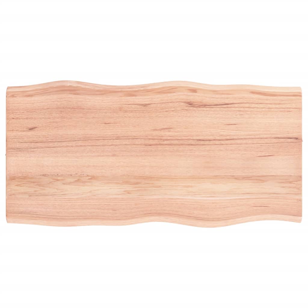 vidaXL Plateau de table 80x40x2 cm Chêne massif Traité Chant naturel