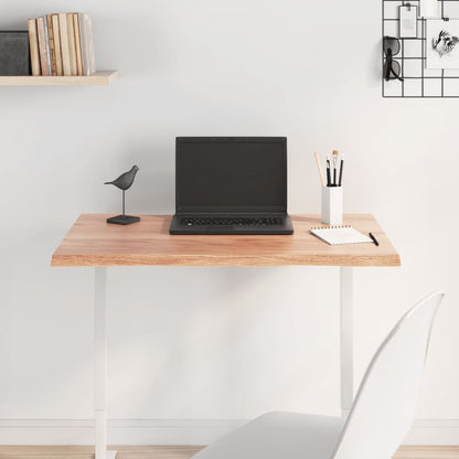 vidaXL Plateau de table 80x40x2 cm Chêne massif Traité Chant naturel