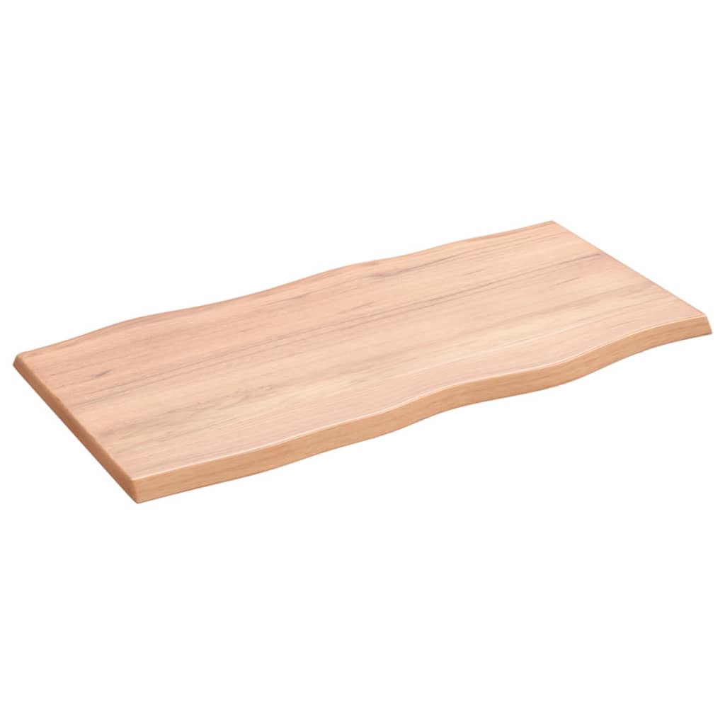 vidaXL Plateau de table 80x40x2 cm Chêne massif Traité Chant naturel