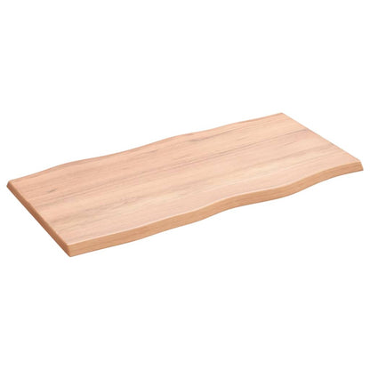 vidaXL Plateau de table 80x40x2 cm Chêne massif Traité Chant naturel