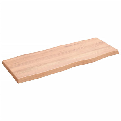 vidaXL Plateau de table 100x40x(2-4) cm bois massif traité avec bords naturels